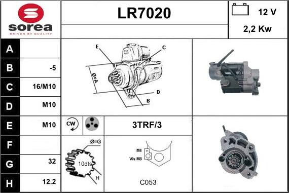 Sera LR7020 - Стартер vvparts.bg