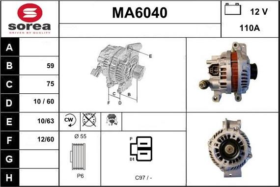 Sera MA6040 - Генератор vvparts.bg