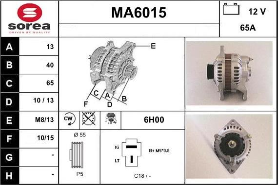 Sera MA6015 - Генератор vvparts.bg