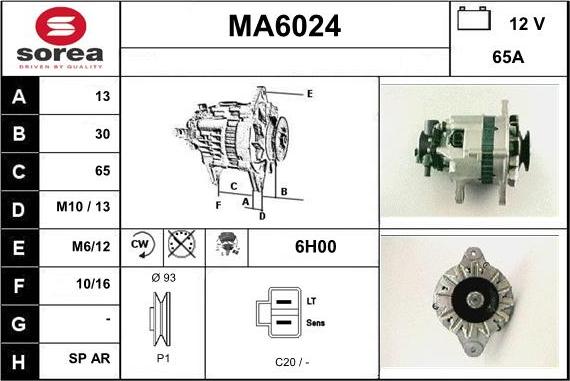 Sera MA6024 - Генератор vvparts.bg