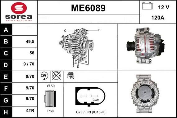 Sera ME6089 - Генератор vvparts.bg