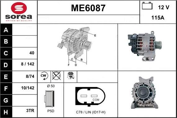 Sera ME6087 - Генератор vvparts.bg