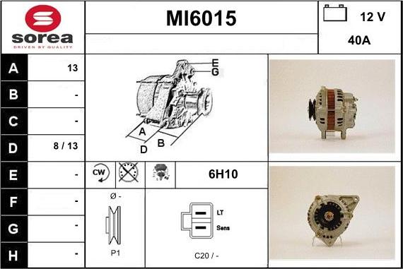 Sera MI6015 - Генератор vvparts.bg