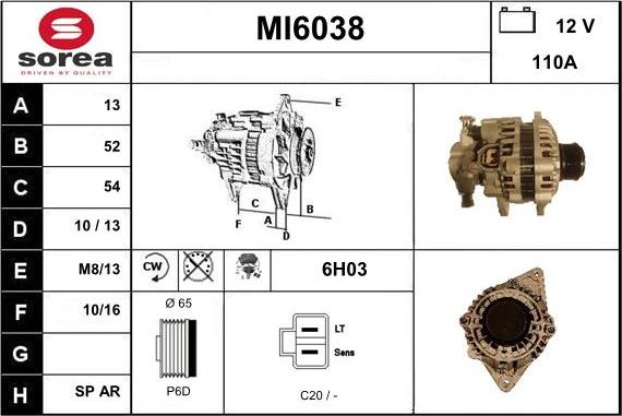 Sera MI6038 - Генератор vvparts.bg