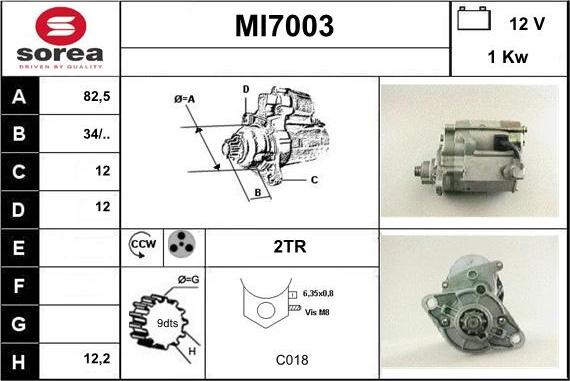 Sera MI7003 - Стартер vvparts.bg