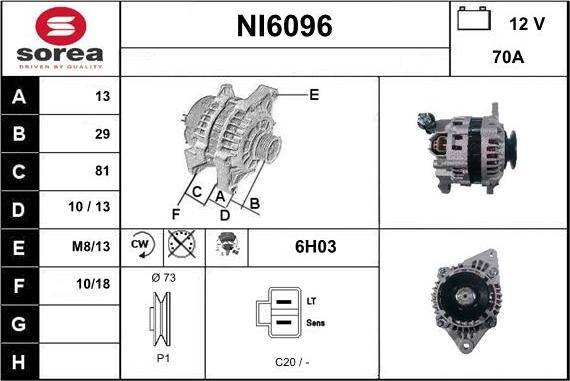 Sera NI6096 - Генератор vvparts.bg