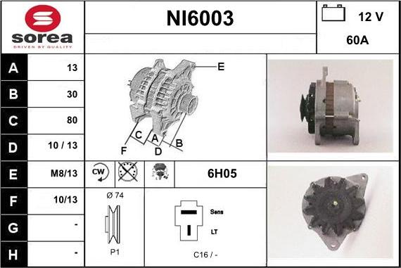 Sera NI6003 - Генератор vvparts.bg