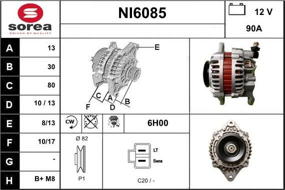 Sera NI6085 - Генератор vvparts.bg