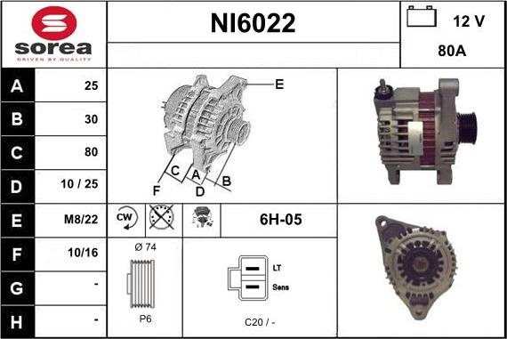 Sera NI6022 - Генератор vvparts.bg