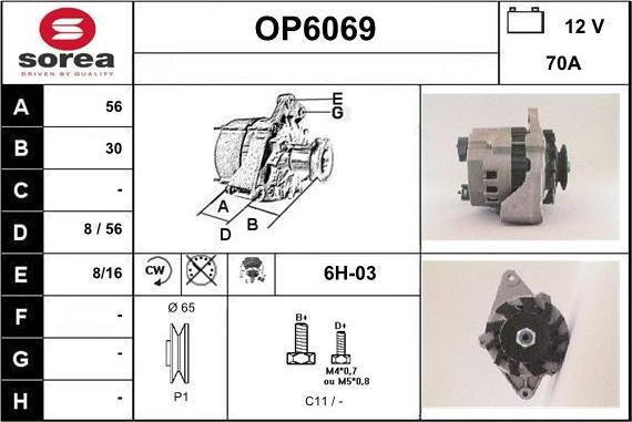 Sera OP6069 - Генератор vvparts.bg