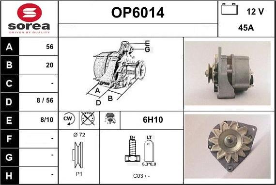 Sera OP6014 - Генератор vvparts.bg