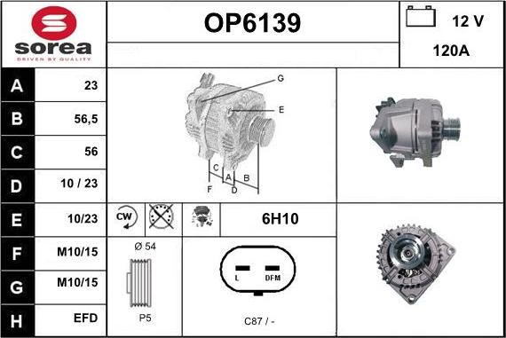 Sera OP6139 - Генератор vvparts.bg