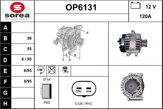 Sera OP6131 - Генератор vvparts.bg