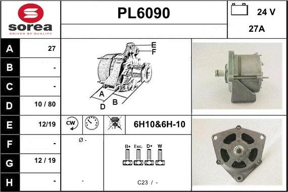 Sera PL6090 - Генератор vvparts.bg