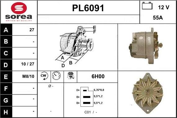 Sera PL6091 - Генератор vvparts.bg