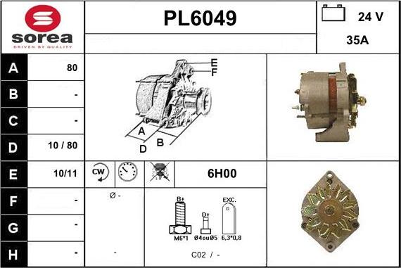 Sera PL6049 - Генератор vvparts.bg