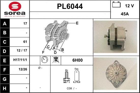 Sera PL6044 - Генератор vvparts.bg