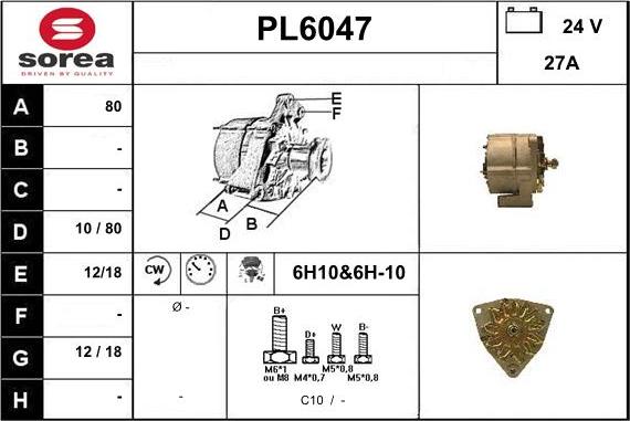 Sera PL6047 - Генератор vvparts.bg