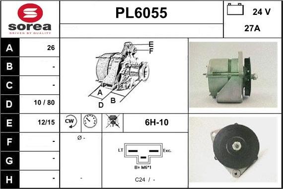 Sera PL6055 - Генератор vvparts.bg