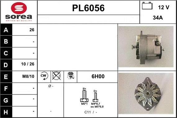 Sera PL6056 - Генератор vvparts.bg