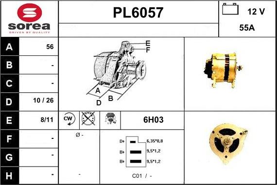 Sera PL6057 - Генератор vvparts.bg