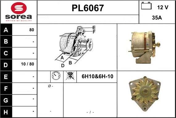 Sera PL6067 - Генератор vvparts.bg