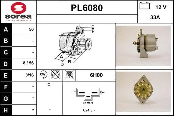 Sera PL6080 - Генератор vvparts.bg