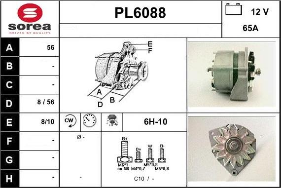 Sera PL6088 - Генератор vvparts.bg