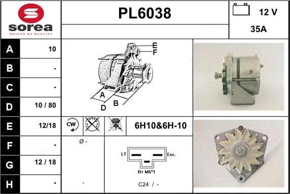 Sera PL6038 - Генератор vvparts.bg