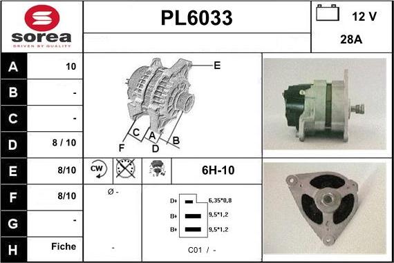 Sera PL6033 - Генератор vvparts.bg