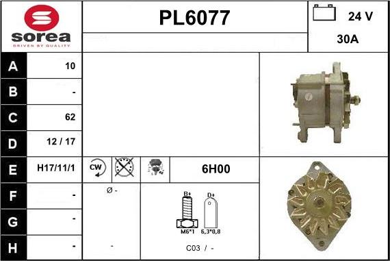 Sera PL6077 - Генератор vvparts.bg