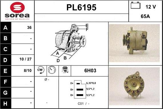 Sera PL6195 - Генератор vvparts.bg