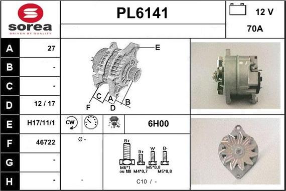 Sera PL6141 - Генератор vvparts.bg