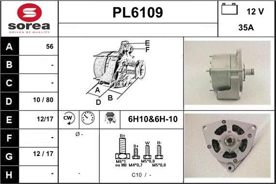 Sera PL6109 - Генератор vvparts.bg