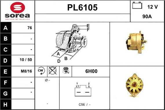 Sera PL6105 - Генератор vvparts.bg