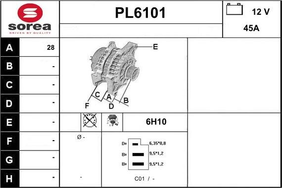 Sera PL6101 - Генератор vvparts.bg