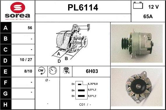 Sera PL6114 - Генератор vvparts.bg