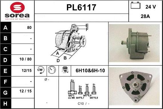 Sera PL6117 - Генератор vvparts.bg