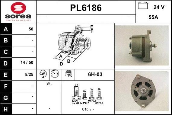 Sera PL6186 - Генератор vvparts.bg