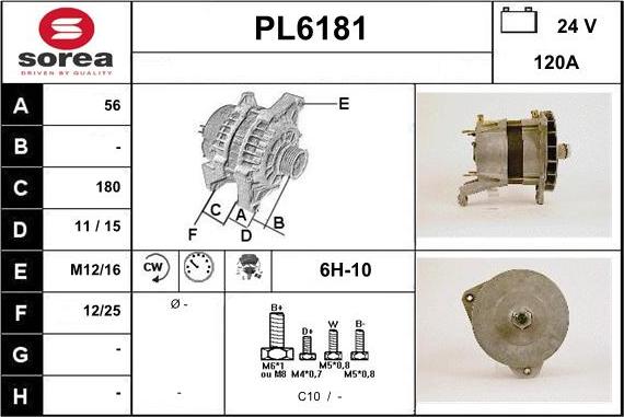 Sera PL6181 - Генератор vvparts.bg