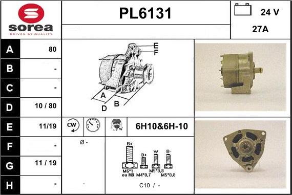 Sera PL6131 - Генератор vvparts.bg