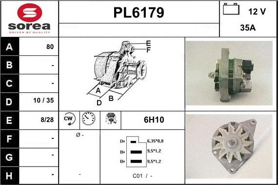 Sera PL6179 - Генератор vvparts.bg