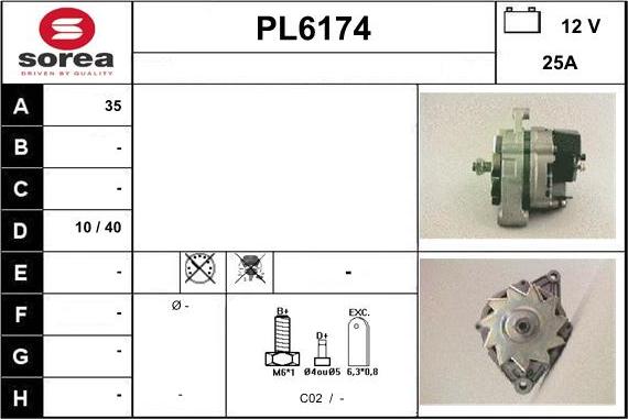 Sera PL6174 - Генератор vvparts.bg