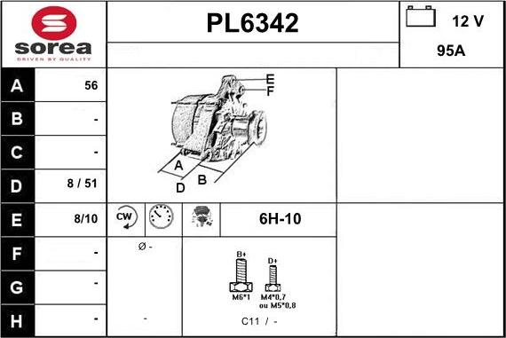 Sera PL6342 - Генератор vvparts.bg