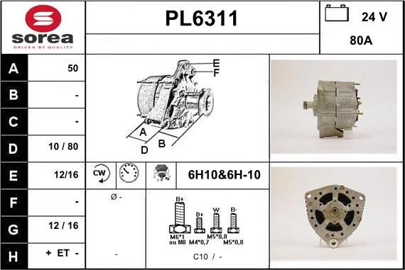 Sera PL6311 - Генератор vvparts.bg