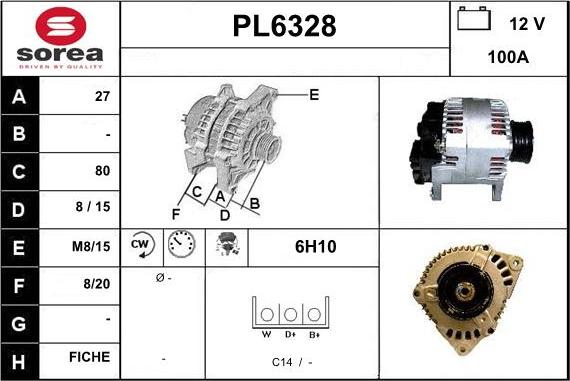 Sera PL6328 - Генератор vvparts.bg