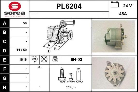 Sera PL6204 - Генератор vvparts.bg