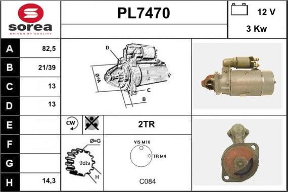 Sera PL7470 - Стартер vvparts.bg