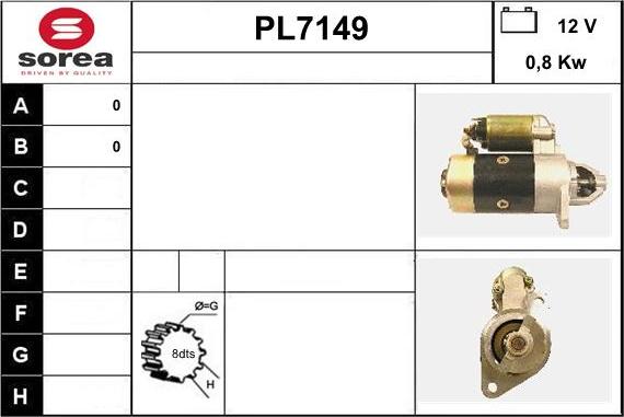 Sera PL7149 - Стартер vvparts.bg