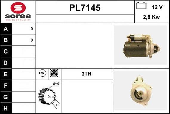 Sera PL7145 - Стартер vvparts.bg